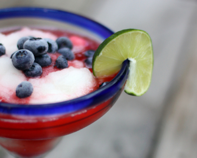 Red, white, and blue margarita.