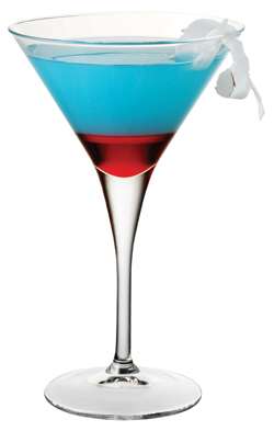 Red, white, and blue martini.