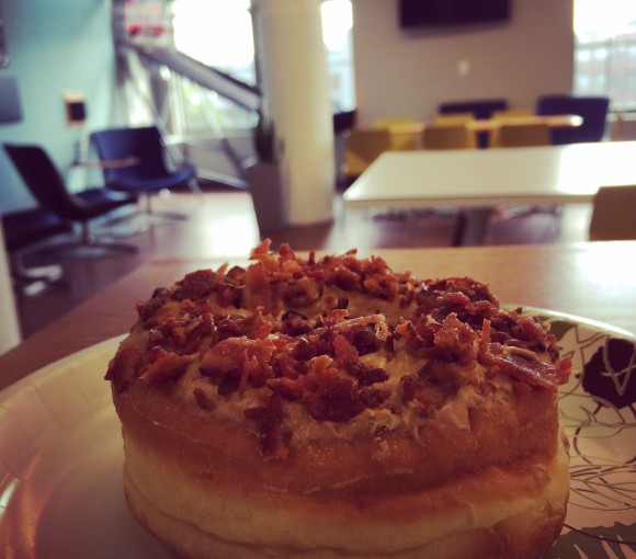 Kane's Dounts Maple Bacon Doughnut