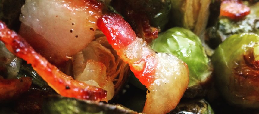 Roasted Brussels Sprouts with Bacon