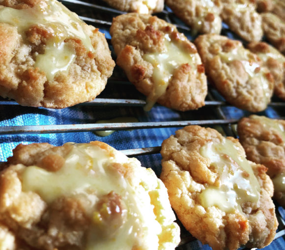 Orange White Chocolate Chip Cookies.